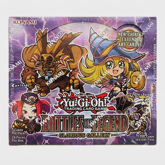 Yu-Gi-Oh! TCG Battles of Legend: Glorious Gallery Booster Box | Konami 1st Edition | Premium All-Foil Series | 24-Pack Factory Sealed Display Box Brand New at Emerald Market Alamogordo, New Mexico