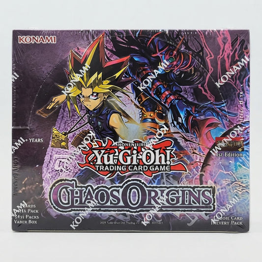 Yu-Gi-Oh! TCG Chaos Origins Booster Box | Konami 1st Edition | Core Booster Series | 24-Pack Factory Sealed Display Box Brand New at Emerald Market Alamogordo, New Mexico