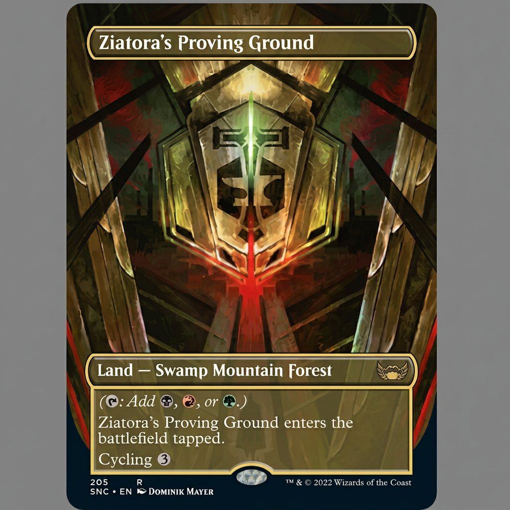 Ziatora's Proving Ground 295 R Streets Of New Capenna Borderless Foil NM