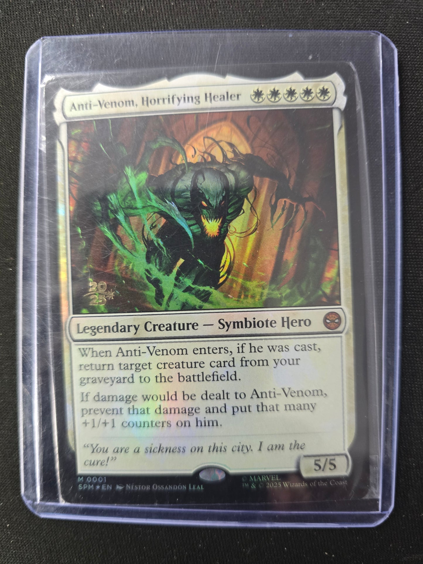 Anti-Venom, Horrifying Healer M 0001 Marvel Pre Release Foil Sealed
