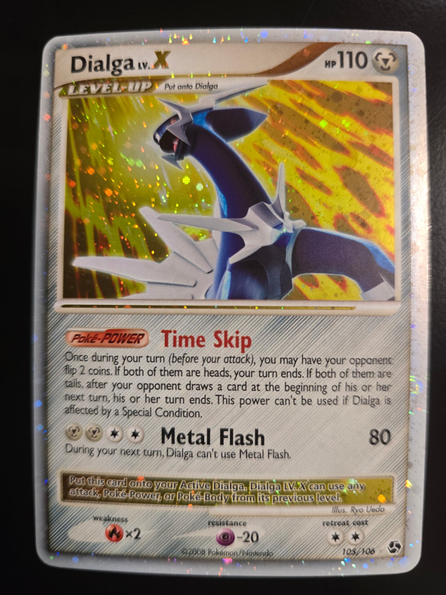 Dialga Lv. X 105/106 Great Encounters Holofoil NM