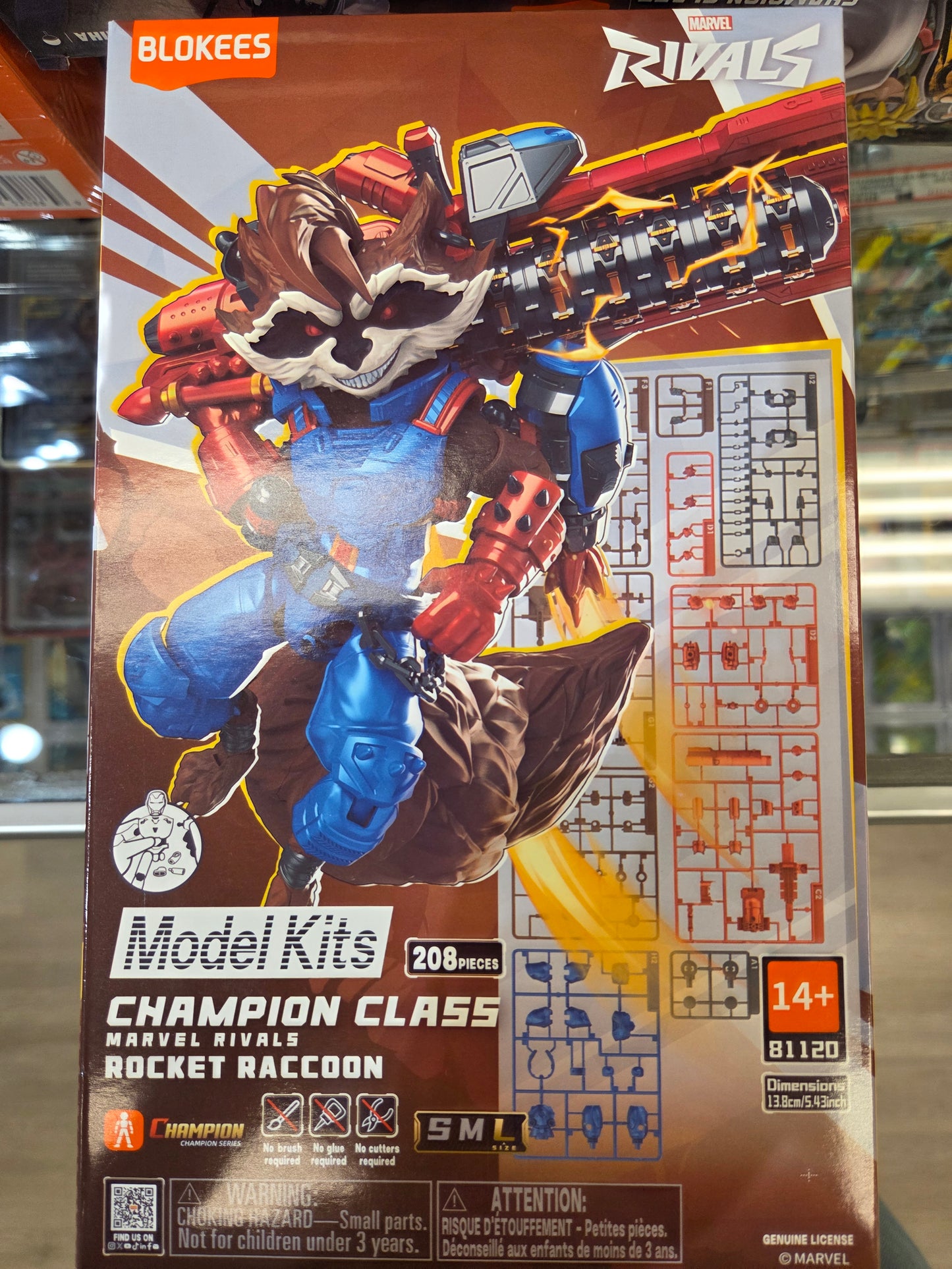 Blokees Champion Class Rocket Raccoon Model Kit 208pc