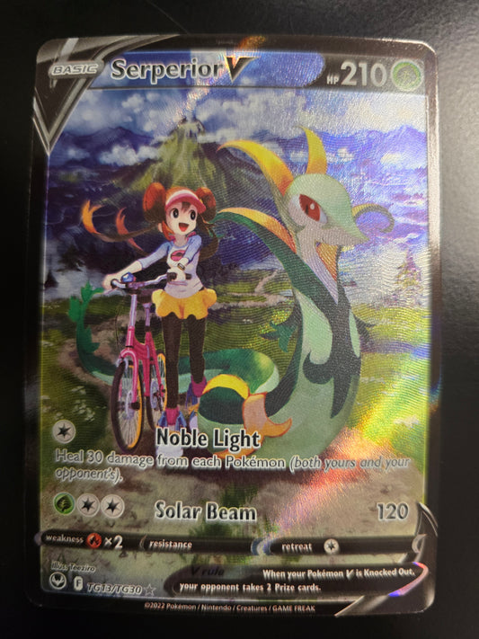 Serperior V TG13/TG30 Silver Tempest Trainer Gallery Holofoil NM