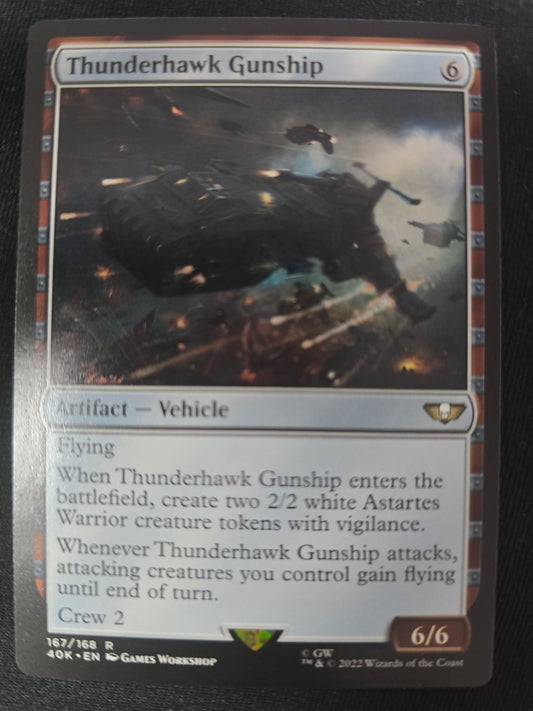 Thunderhawk Gunship 167/168 R Universes Beyond: Warhammer 40K Normal NM