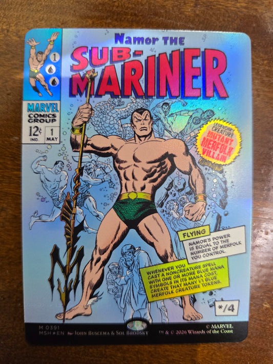 Namor The Sub-Mariner M 0391 Marvel SH Borderless Foil NM