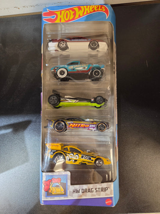 HotWheels HW Drag Strip 5 car collection