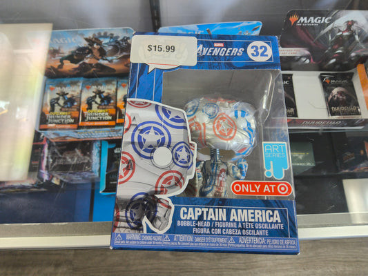Funko-Pop! Marvel Avengers Captain America #32 Art Series Target Exclusive
