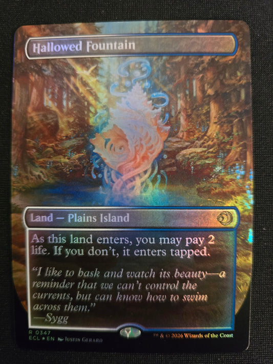 Hallowed Fountain R 0347 Lorwyn Eclipsed Borderless Foil NM