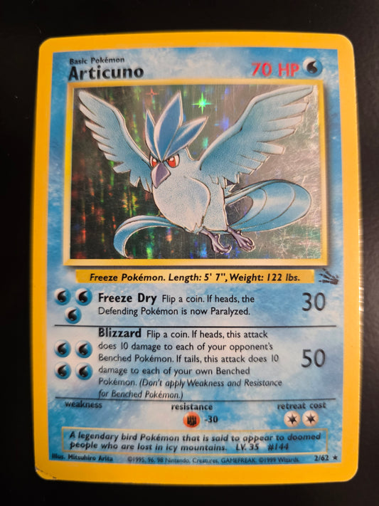 Articuno 2/62 Fossil Unlimited Holofoil MP