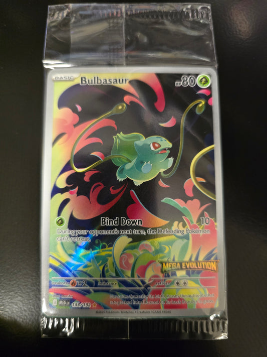 Bulbasaur (Mega Evolution Stamped) 133/132 Misc. Cards & Products Holofoil Sealed