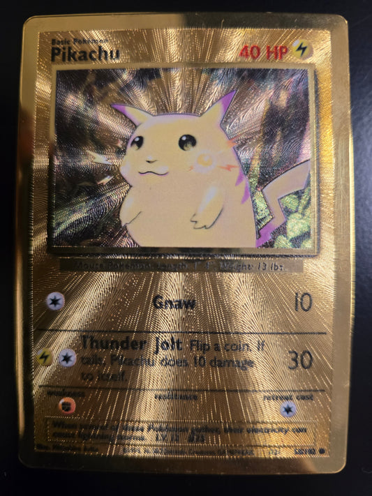 Pikachu (Celebrations Metal Card) 58/102 Misc. Cards & Products Holofoil LP