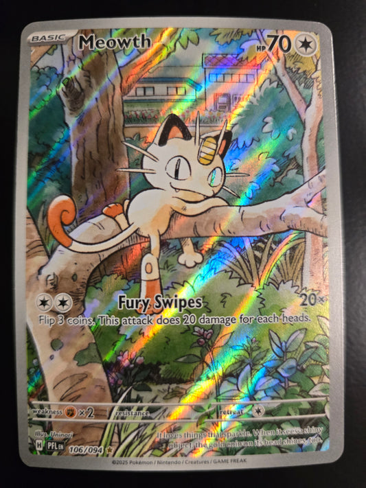 Meowth 106/094 Phantasmal Flames Holofoil NM