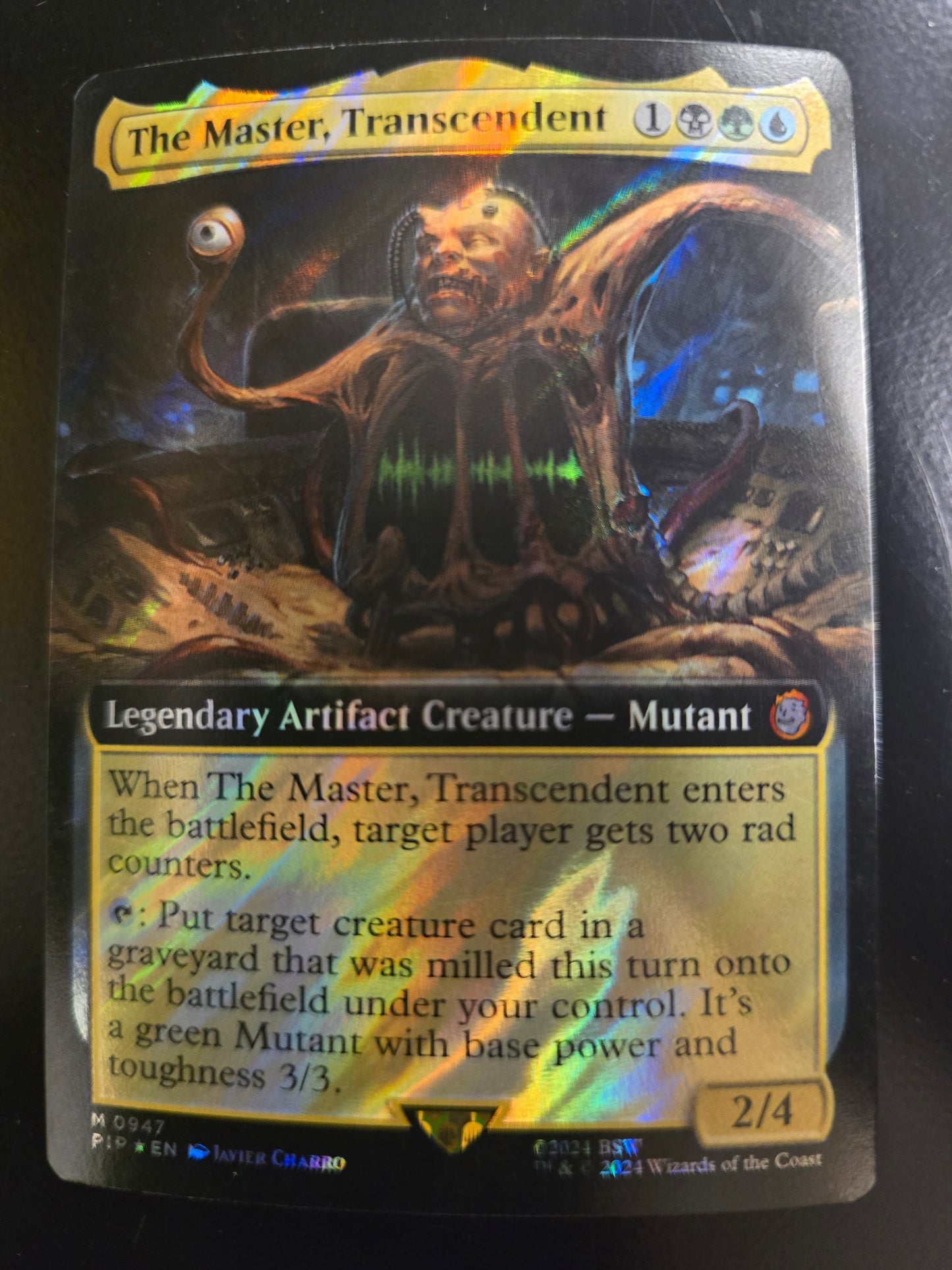 The Master, Transcendent M 0947 Universes Beyond: Fallout Extended Art Surge Foil NM