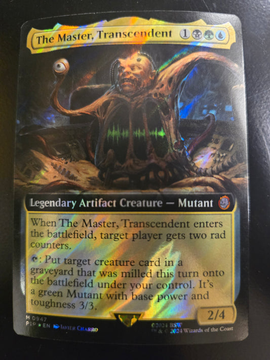 The Master, Transcendent M 0947 Universes Beyond: Fallout Extended Art Surge Foil NM