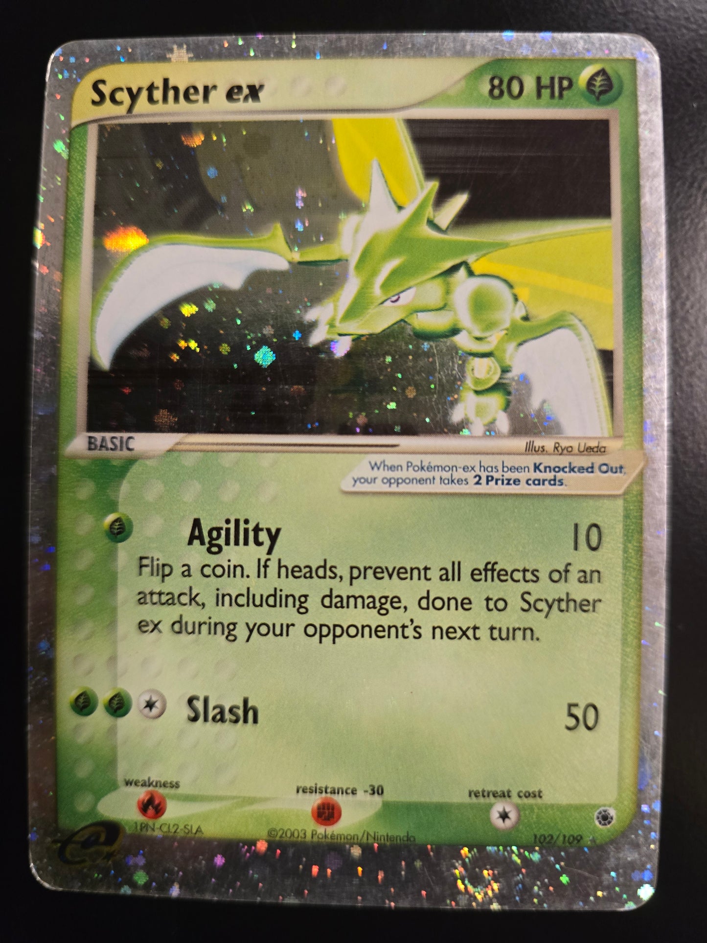 Scythe Ex 102/109 Ruby & Sapphire Holofoil LP