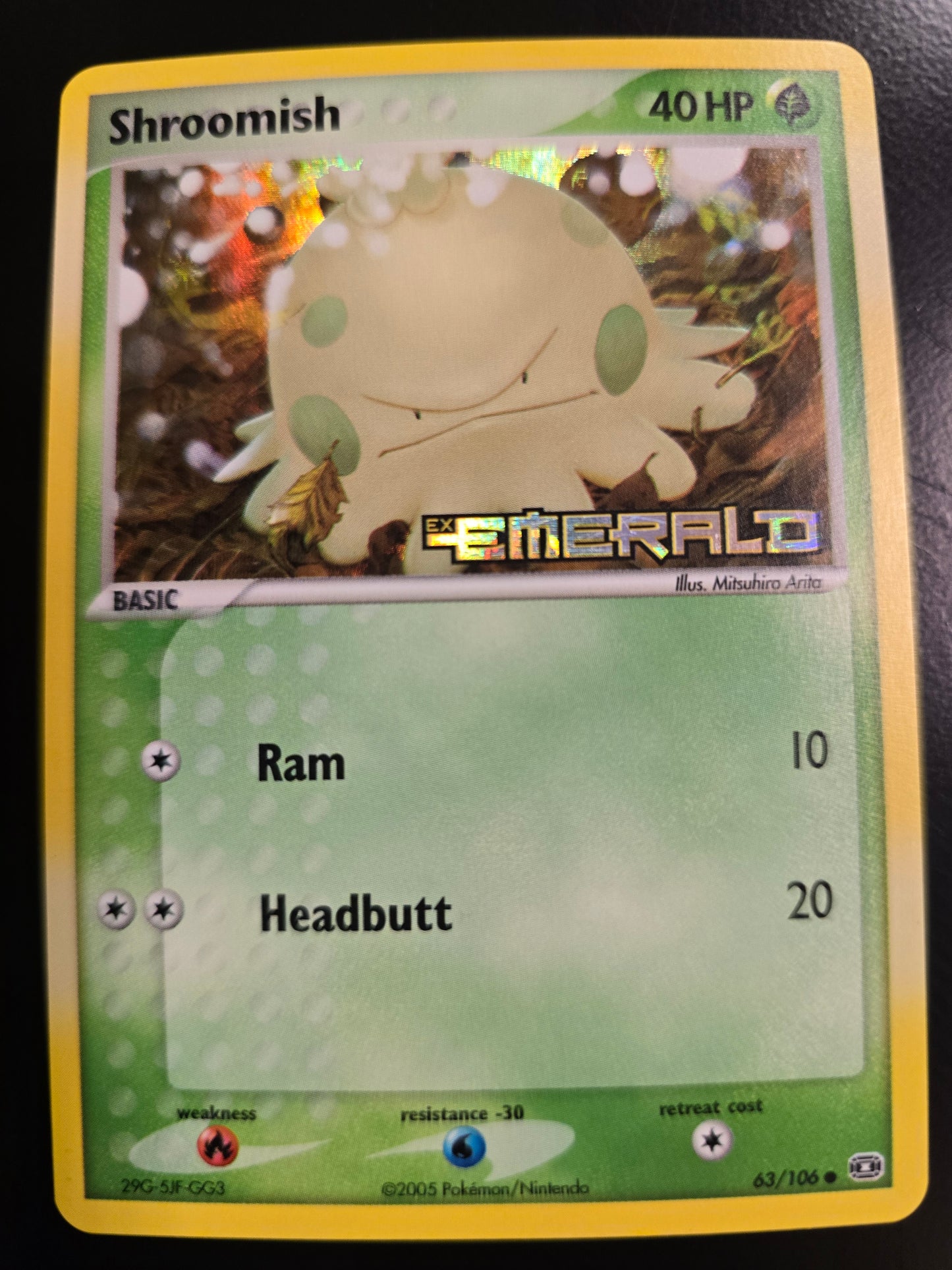 Shroomish 63/106 Emerald Reverse Holofoil NM