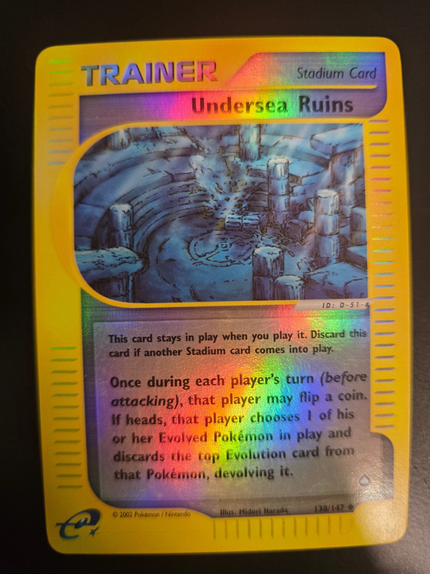 Undersea Ruins 138/147 Aquapolis Reverse Holofoil NM
