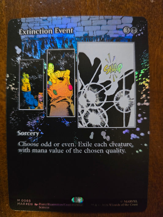 Extinction M 0065 Marvel SH Borderless Foil NM