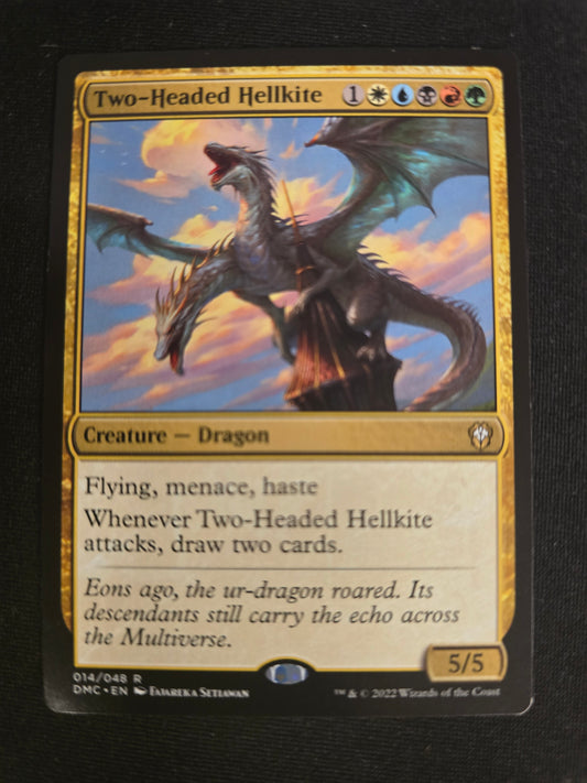 Two-Headed Hellkite 014/048 R Commander: Dominaria United Normal NM