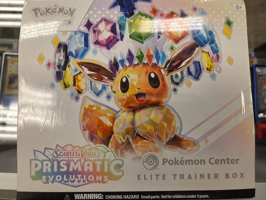 Pokemon Prismatic Evolution Pokemon Center Elite Trainer Box