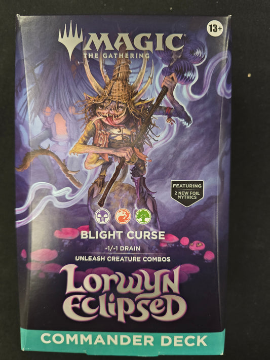 MTG Lorwyn Eclipsed Blight Curse Commander Deck