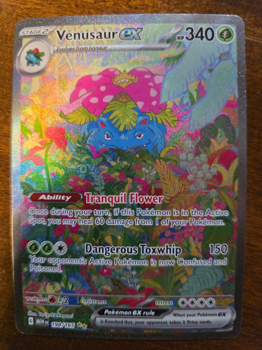 Venusaur Ex 198/165 S&V 151 Holofoil NM