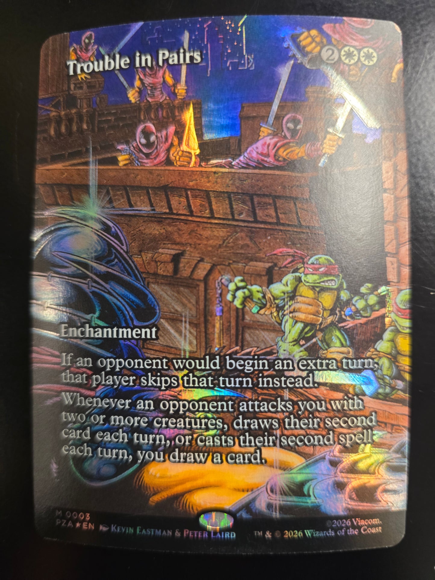 Trouble In Pairs M 0003 TMNT Borderless Normal NM