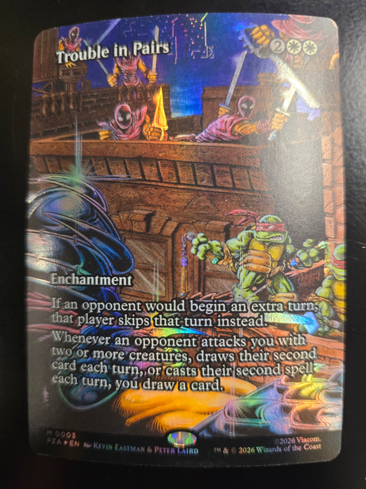 Trouble In Pairs M 0003 TMNT Borderless Normal NM