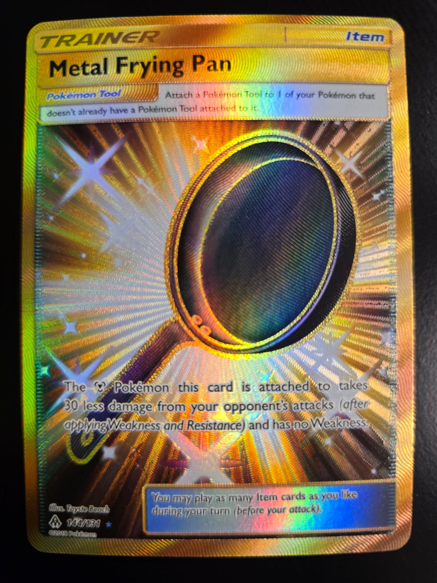 Metal Frying Pan 144/131 SM Forbidden Light Holofoil NM