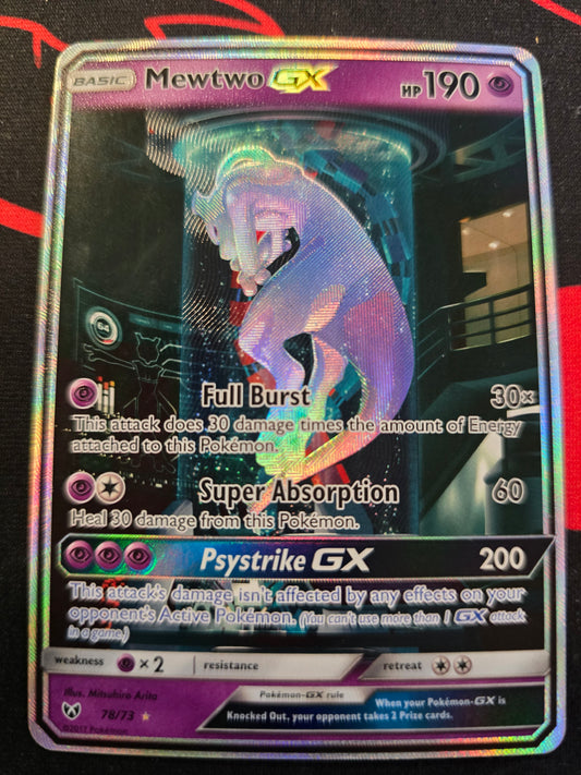 Mewtwo GX 78/73 Shining Legends Secret Shining Holofoil NM