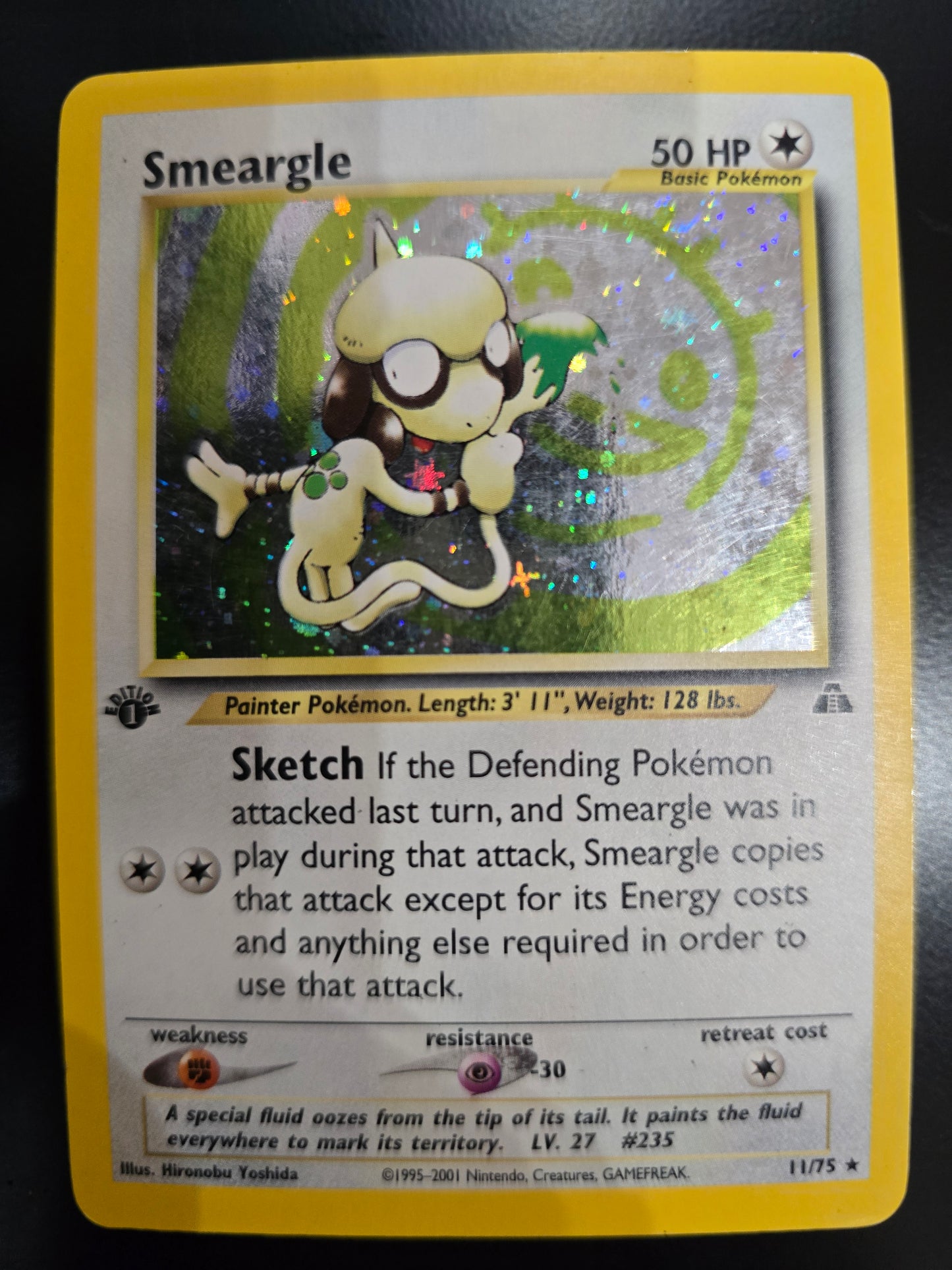 Smeargle 11/75 Neo Discovery 1st Edition Holofoil NM