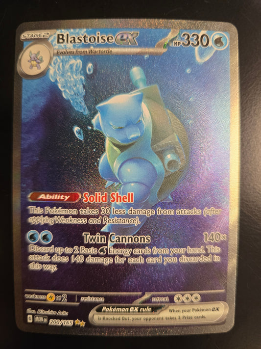 Blastoise Ex 200/165 Scarlet & Violet 151 Holofoil NM