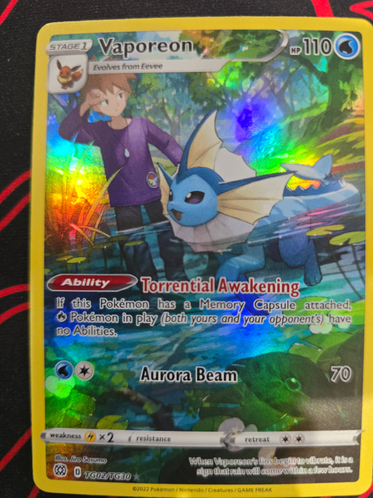 Vaporeon TG02/TG30 Holofoil NM