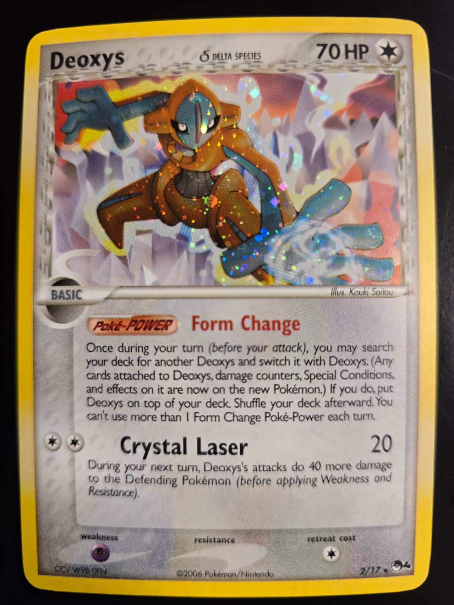 Deoxys (Delta Species) 2/17 POP Series 4 Holofoil NM