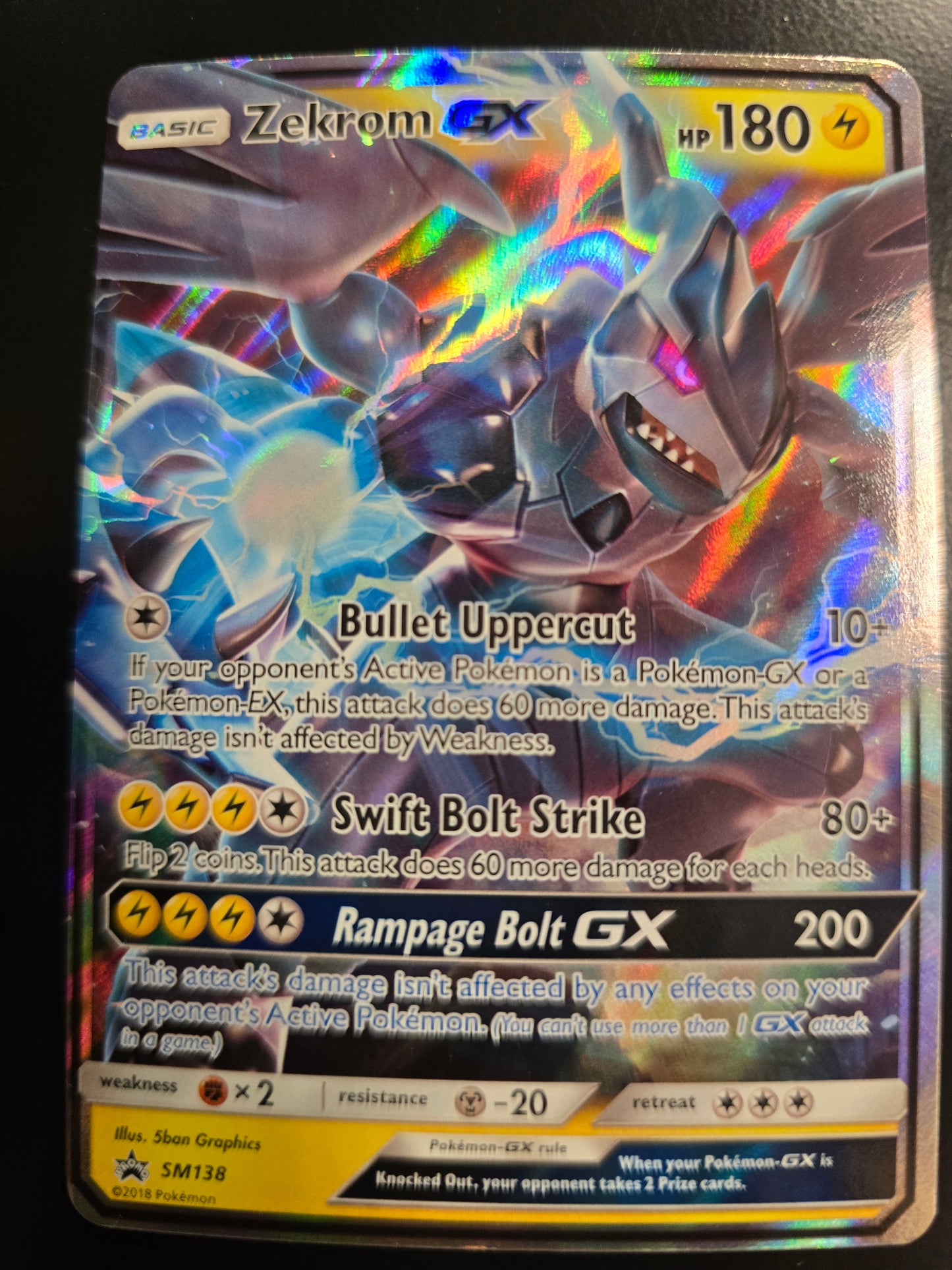 Zekrom GX SM138 SM Promos Holofoil NM