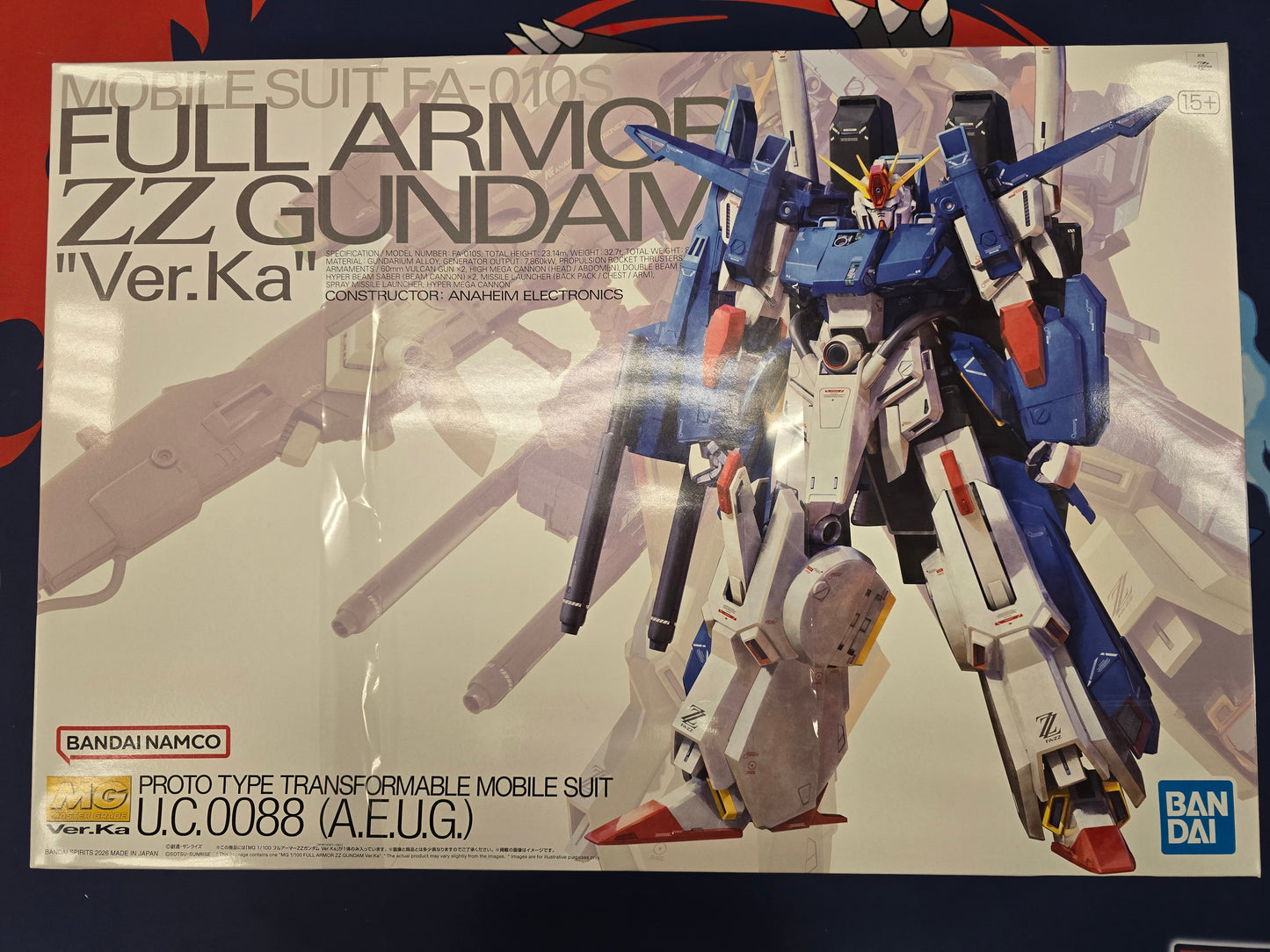 MG 1/100 Full Armor ZZ Gundam Ver. Ka Gunpla