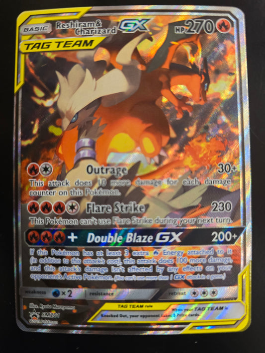 Tag Team Reshiram & Charizard GX SM201 SM Promos Holofoil NM