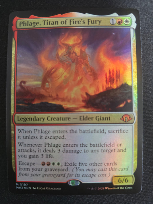 Phlage, Titan Of Fire's Fury M 0197 Modern Horizons 3 Foil NM