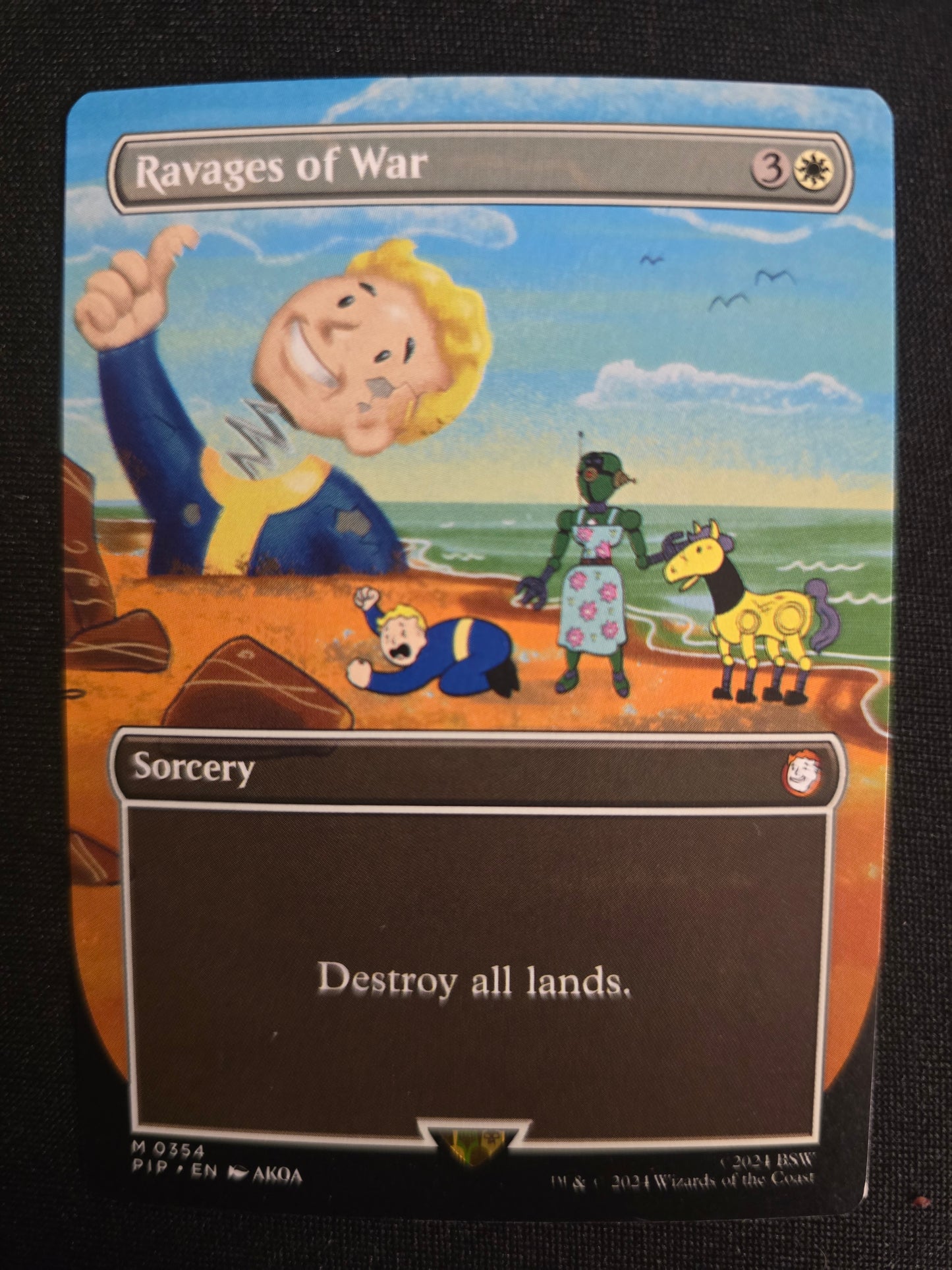 Ravages Of War M 0354 Universes Beyond: Fallout Borderless Normal NM