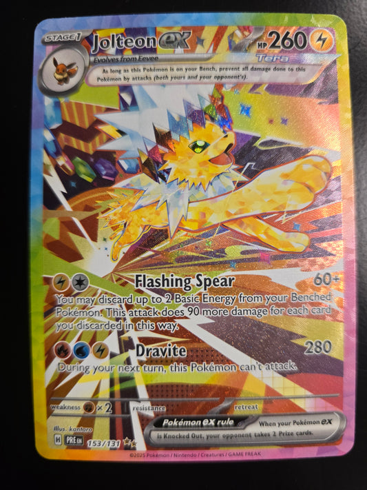 Jolteon Ex 153/131 Prismatic Evolutions Holofoil NM at Emerald Market Alamogordo, New Mexico