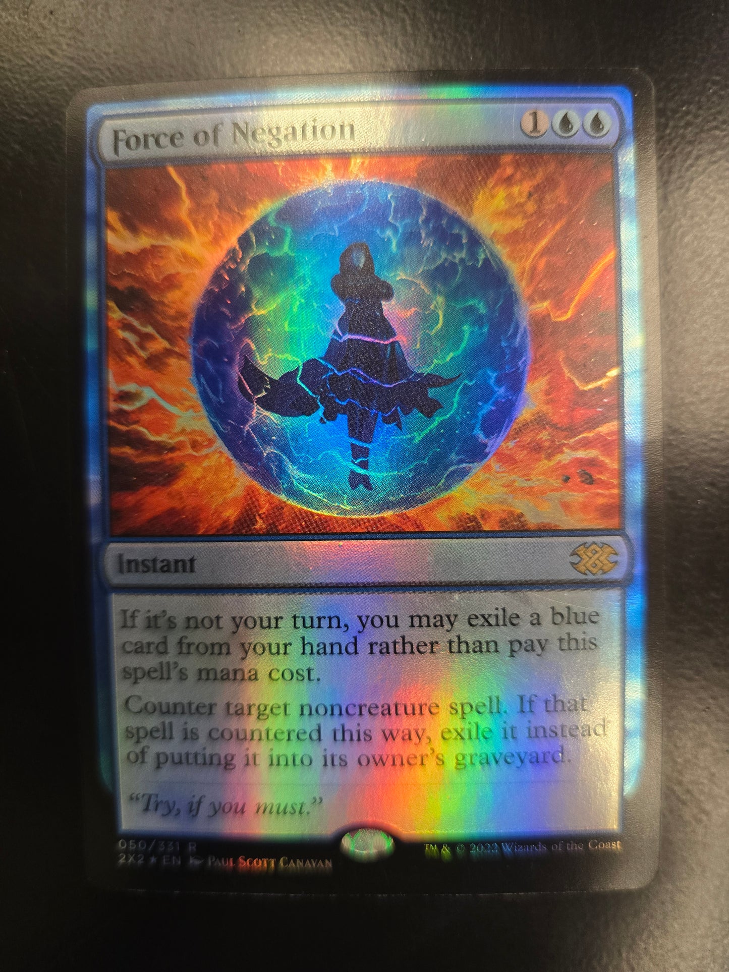 Force Of Negation 050/331 R Double Masters 2022 Foil NM