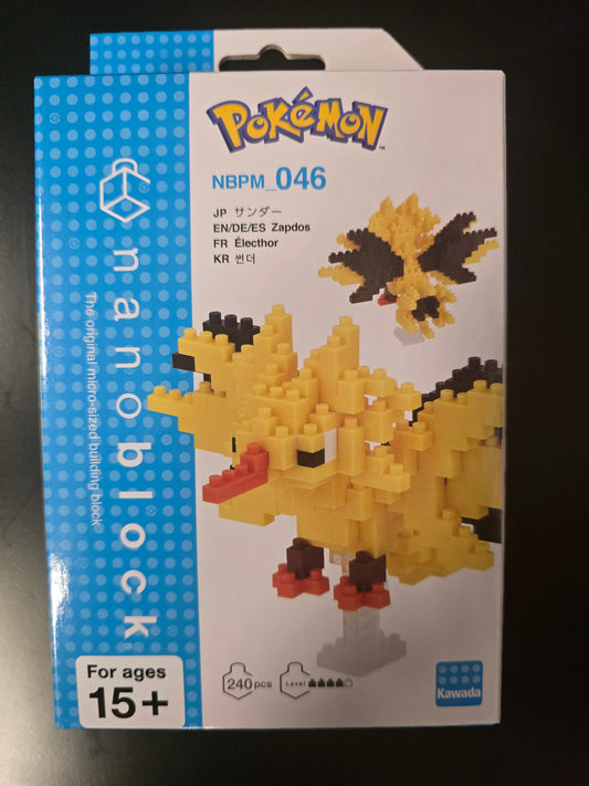 Nanoblock Pokemon Zapdos 240pcs