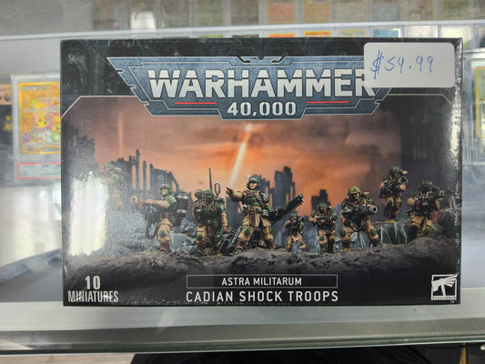 Warhammer 40K Astra Militarum Cadian Shock Troops Minis