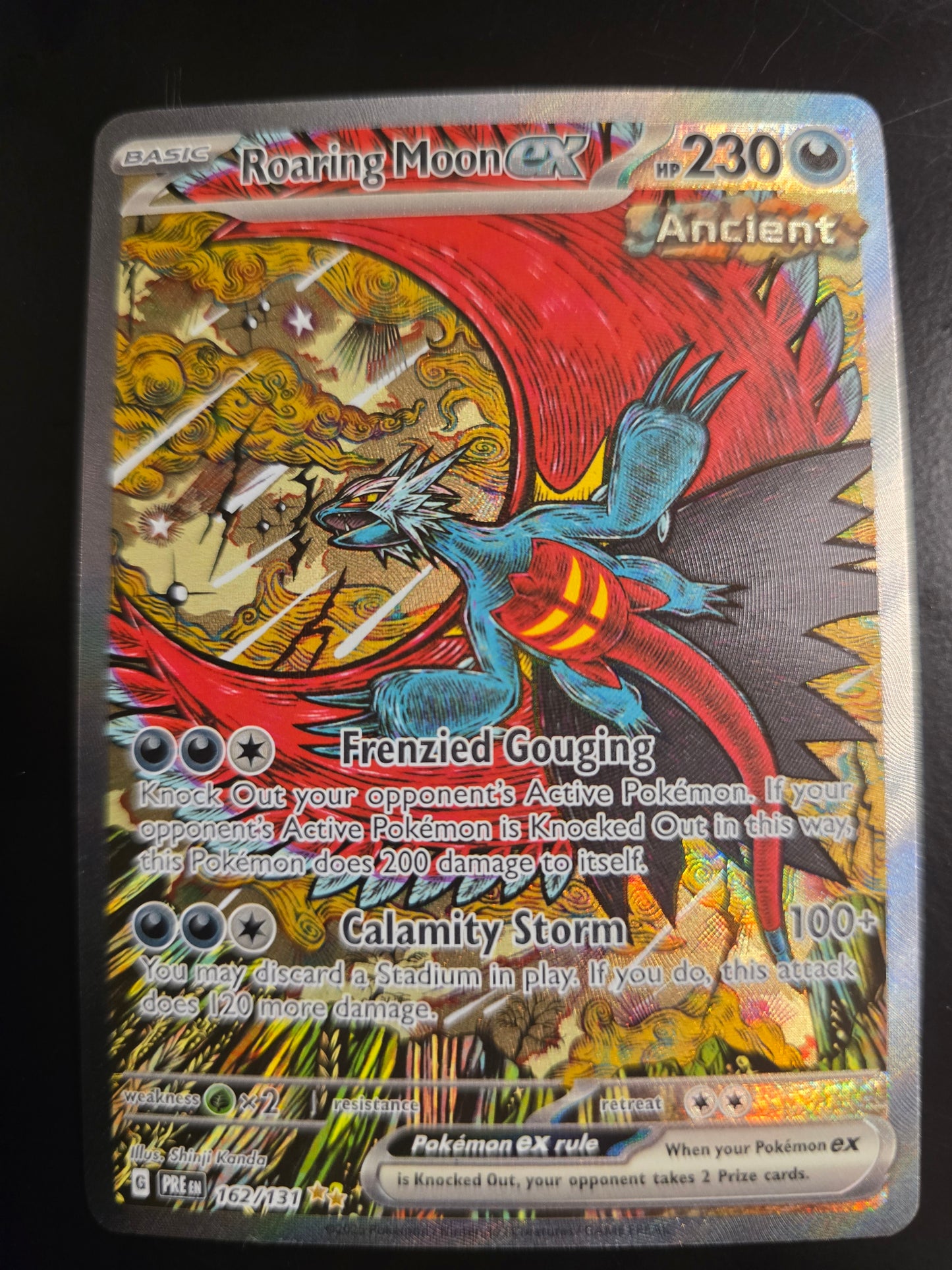 Roaring Moon Ex 162/131 SV Prismatic Evolutions Holofoil NM