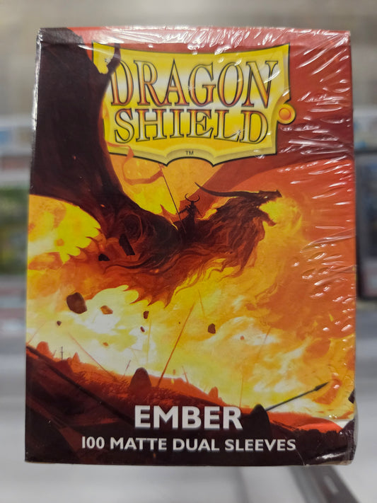 Dragon Shield 100 Card Sleeves. Color Ember