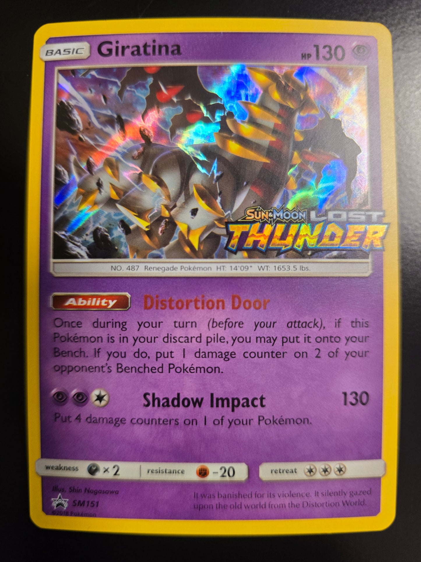 Giratina (PreRelease) SM151 SM Promos Holofoil NM