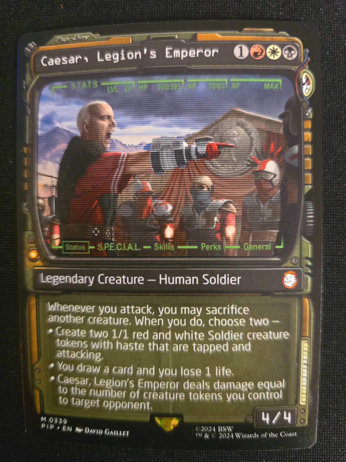 Caesar, Legion's Emperor M 0339 Universes Beyond: Fallout Showcase Normal NM