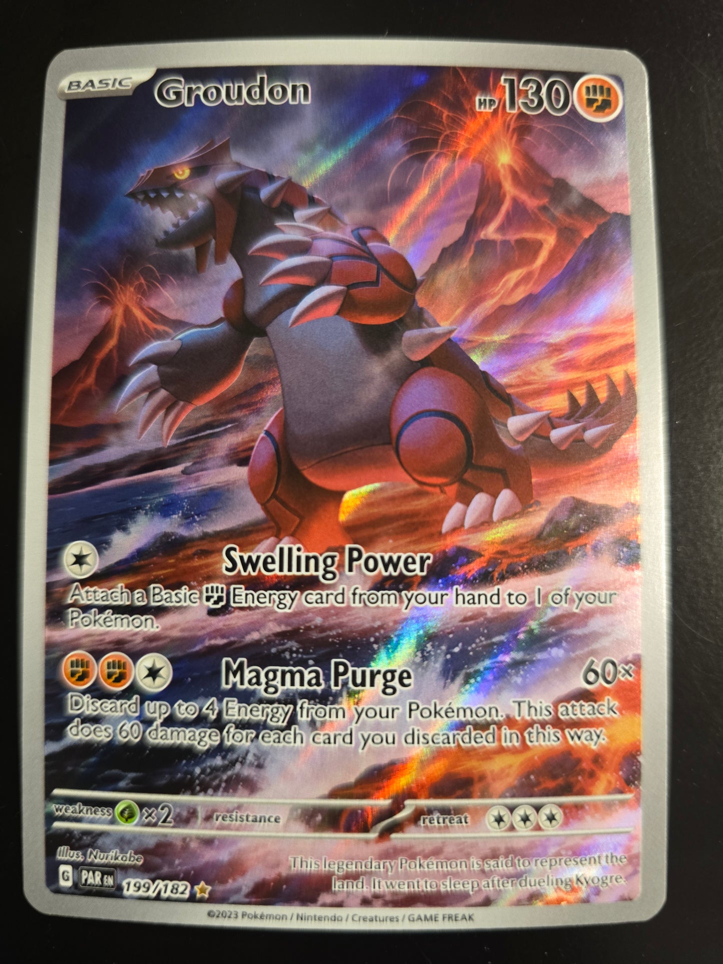 Groudon 199/182 Paradox Rift Holofoil NM