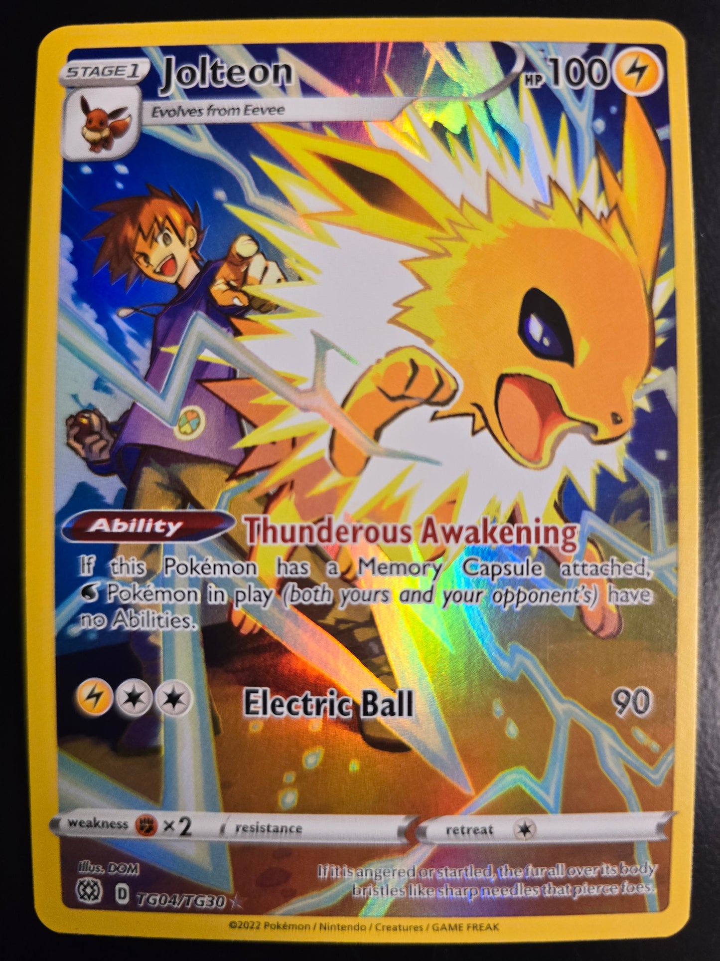 Jolteon TG04/TG30 Brilliant Stars Trainer Gallery Holofoil NM