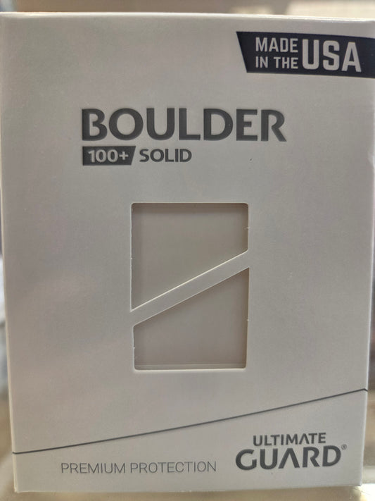 Ultimate Guard Boulder 100+ Solid Deck Box (White)